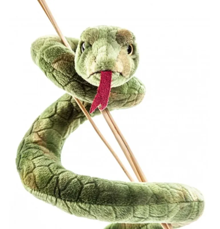 Peluche serpent vert - 90 cm
