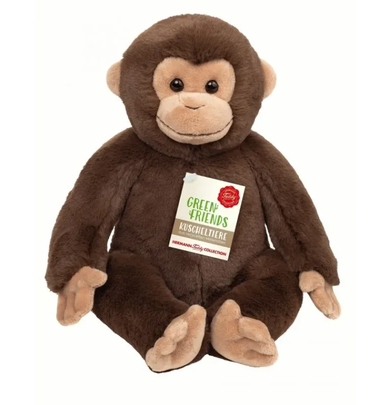 Peluche singe assis - 35 cm