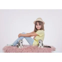 Peluche singe gris - 17 cm