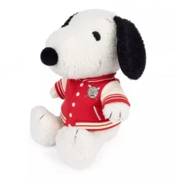 Peluche Snoopy assis avec veste universitaire - 25 cm