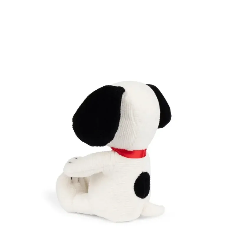 Peluche Snoopy en velours côtelé dans boite cadeau - 17 cm