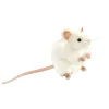 Peluche souris blanche - 16 cm