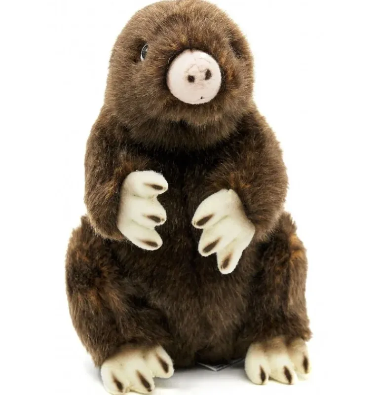 Peluche taupe - 19 cm