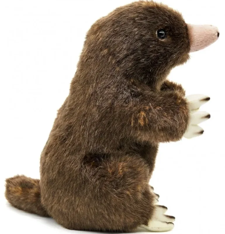Peluche taupe - 19 cm