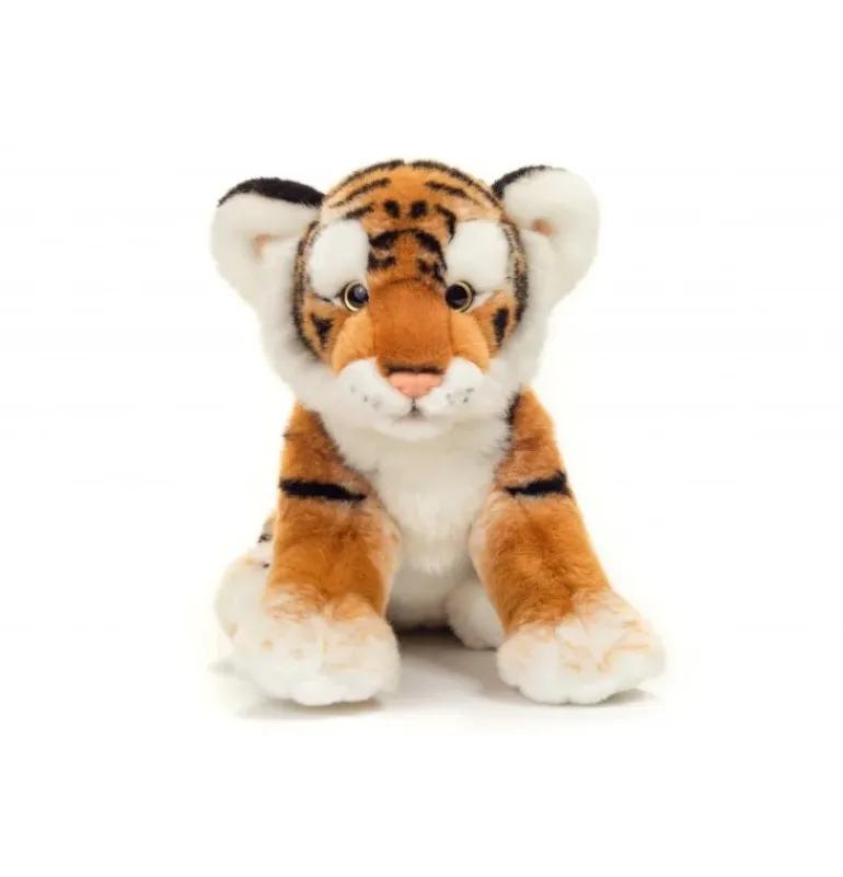 Peluche tigre brun - 32 cm