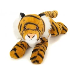 Peluche tigre couché - 33 cm
