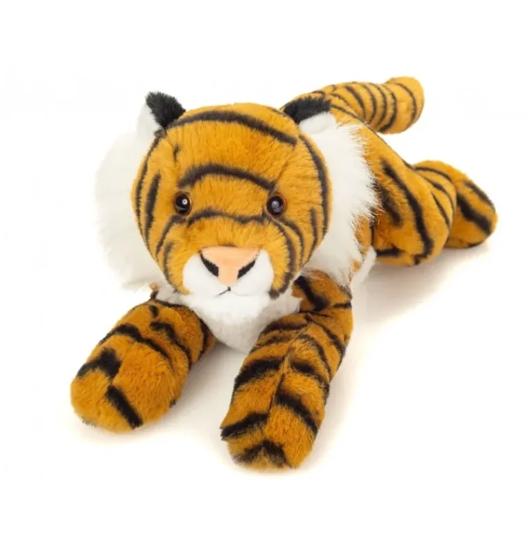 Peluche tigre couché - 33 cm