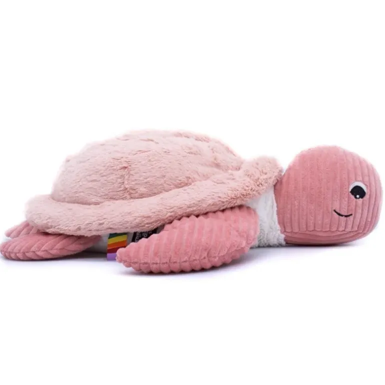 Peluche tortue géante Sauvenou rose