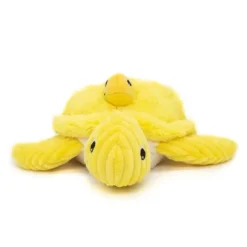 Peluche tortue maman bébé Sauvenou jaune