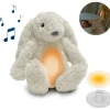 Peluche veilleuse bruit blanc RO le lapin blanc