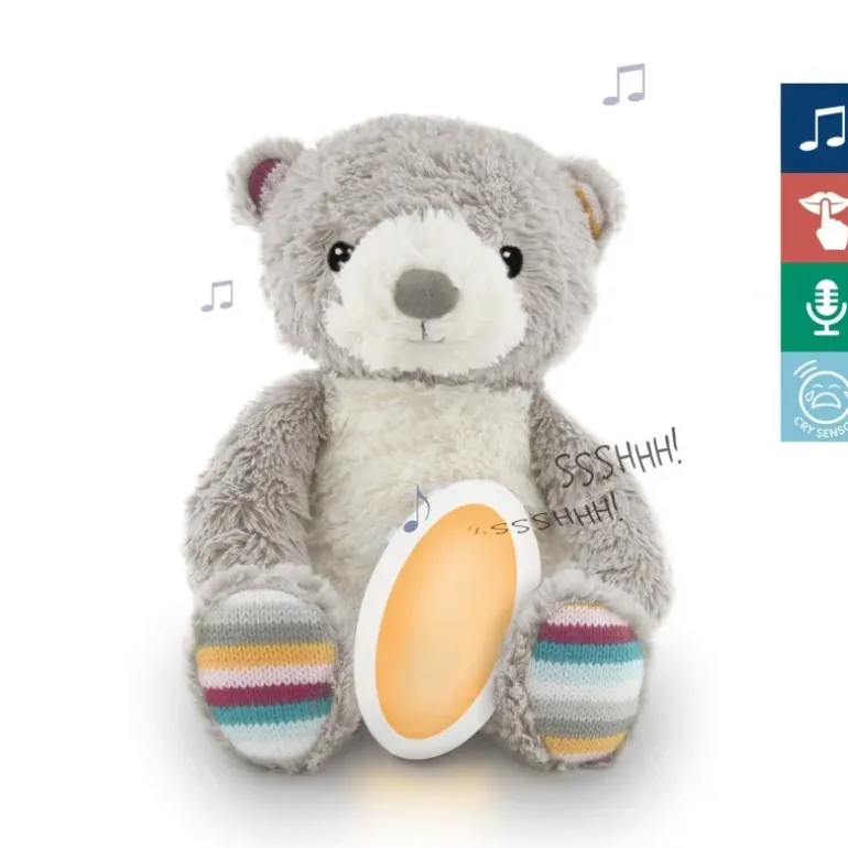 Peluche veilleuse bruit blanc Bruno l'ours