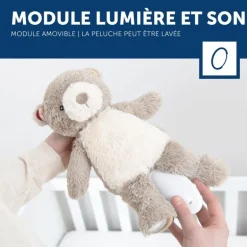 Peluche veilleuse bruit blanc Bruno l'ours