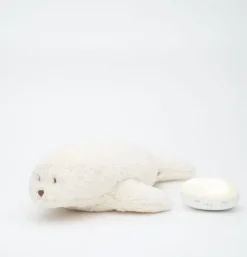 Peluche veilleuse bruit blanc phoque - blanc polaire