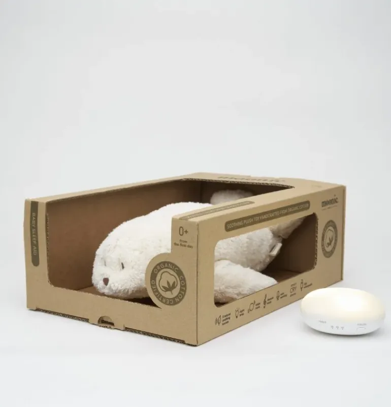 Peluche veilleuse bruit blanc phoque - blanc polaire