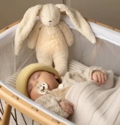 Peluche veilleuse lapin nature bio - sable