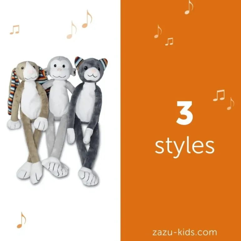 Peluche veilleuse musicale Max le singe