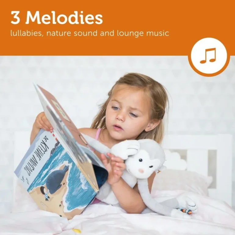Peluche veilleuse musicale Max le singe