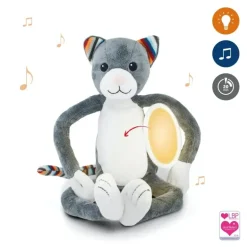 Peluche veilleuse musicale katie le chaton