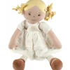 Poupée blonde Priscy avec robe en lin