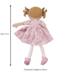 Poupée chatain Amelia avec robe en lin