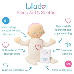Poupée d'endormissement Lulla doll - corail