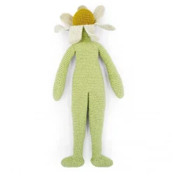 Poupée fleur Camille la camomille 100% coton bio taille M