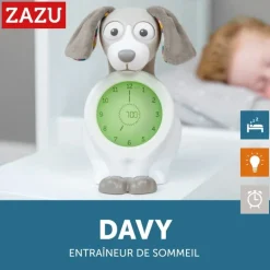 Réveil éducatif veilleuse Davy le chien - Taupe
