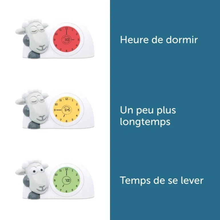 Réveil éducatif veilleuse Sam l'Agneau camel