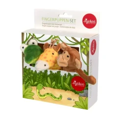 Set de marionnettes à doigts Jungle