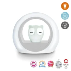 Veilleuse Lou le hibou gris