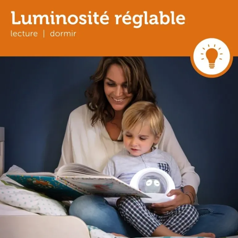 Veilleuse Lou le hibou rose