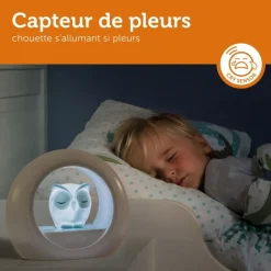 Veilleuse Lou le hibou rose