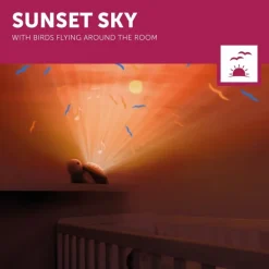 Veilleuse projecteur coucher de soleil Tim la tortue