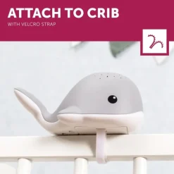 Veilleuse projecteur Wally la baleine gris